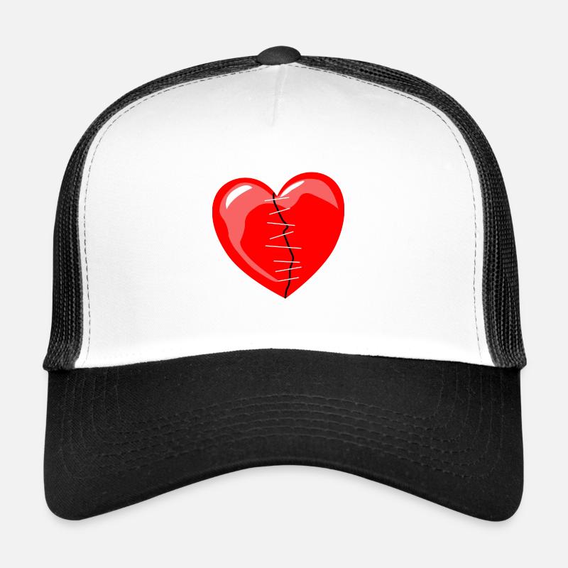 genähtes Herz Trucker Cap