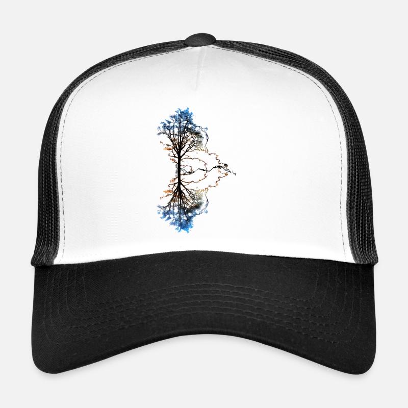 Two Trees - Casquette trucker  - blanc/noir