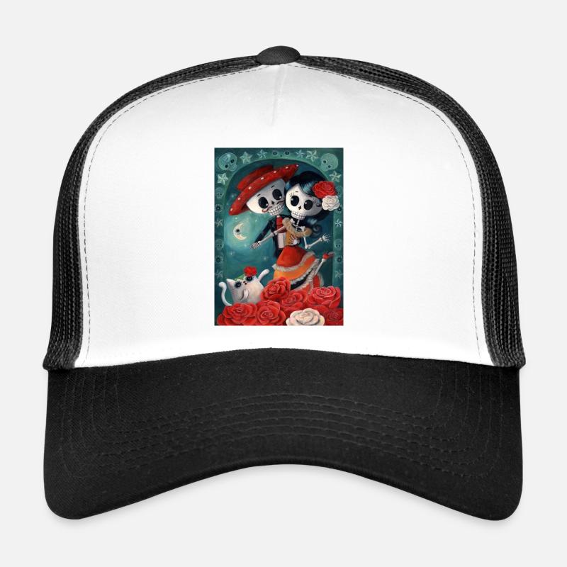 Dia de Los Muertos Lovers - Trucker Cap - white/black