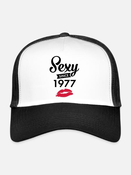 Sexy Since 1977 - Trucker Cap - white/black - Front