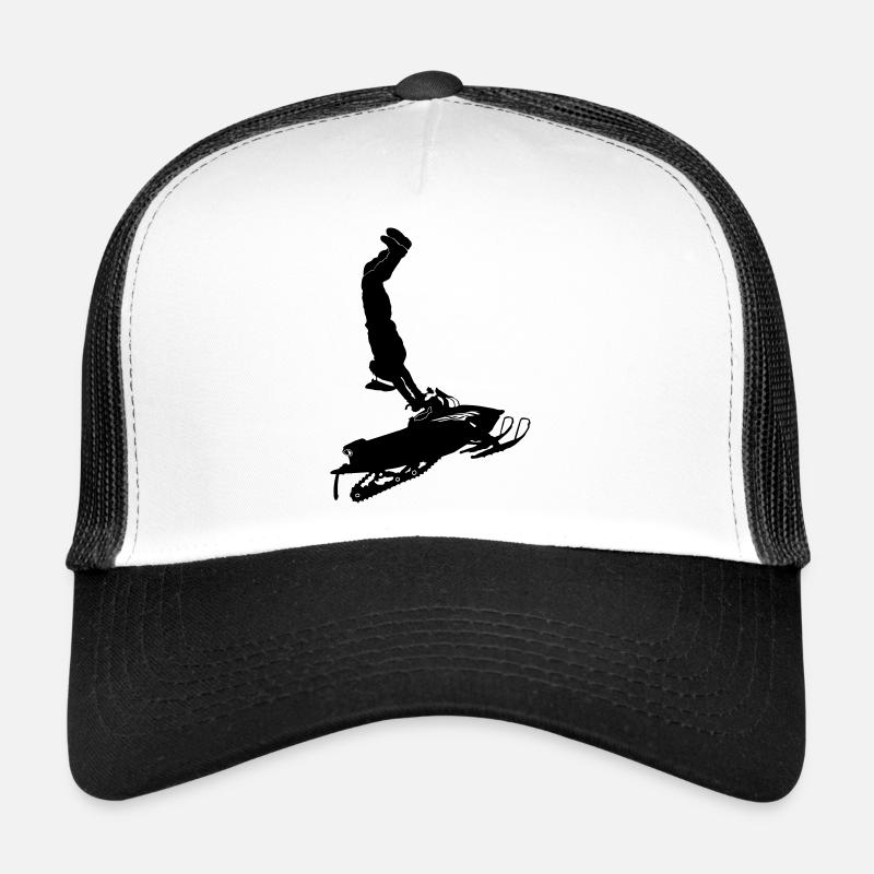 Snowmobile cleasanna tiománaí Trucker Cap