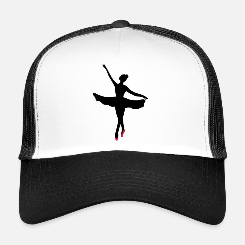 Danseuse de ballet - Casquette trucker  - blanc/noir