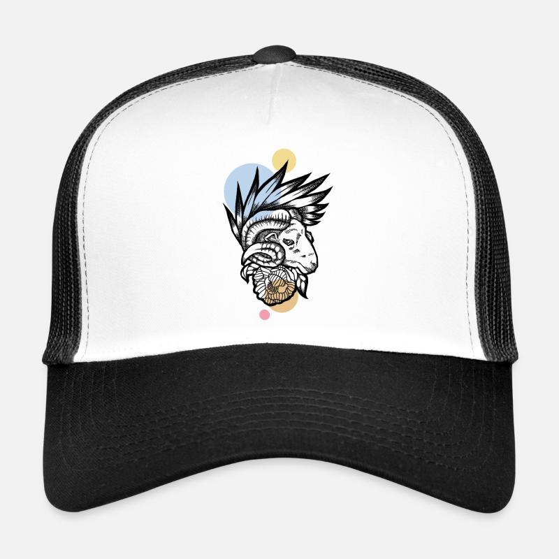 Art Ram - Casquette trucker - blanc/noir
