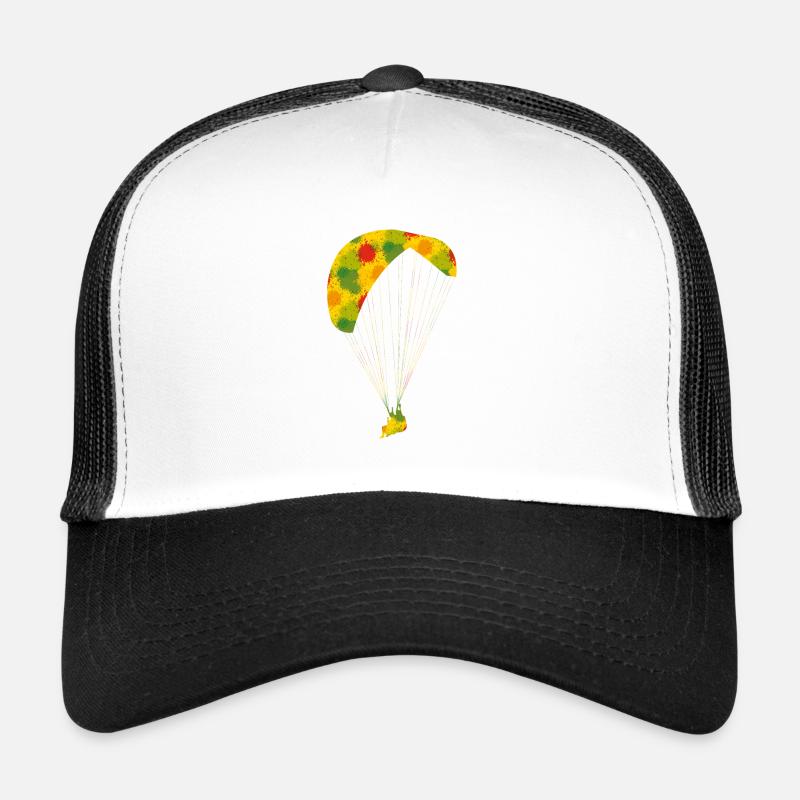 Gleitschirm - Trucker Cap - Weiß/Schwarz