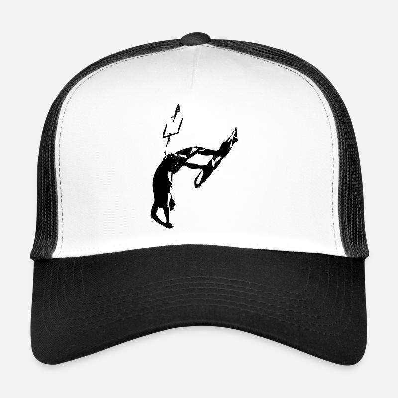 Kiter - Dead Man - Trucker Cap - Weiß/Schwarz