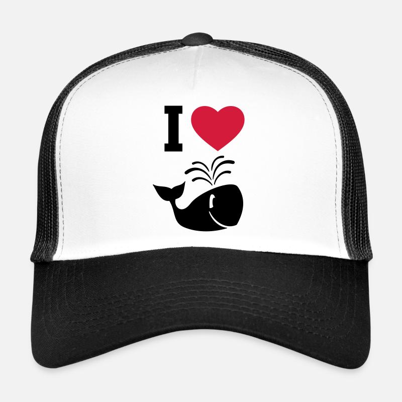 J'aime les baleines! Casquette trucker 