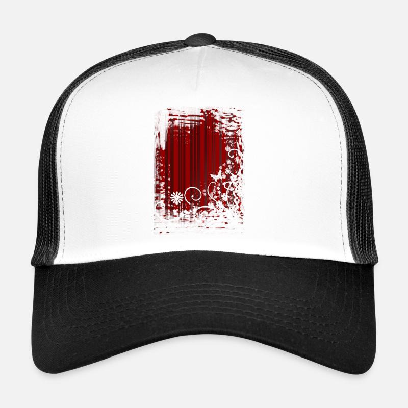 background rotes_muster Trucker Cap