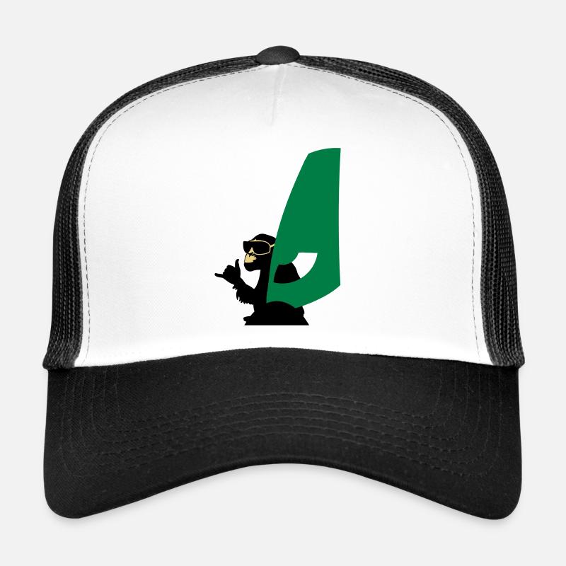 windsurfer monkey Trucker Cap