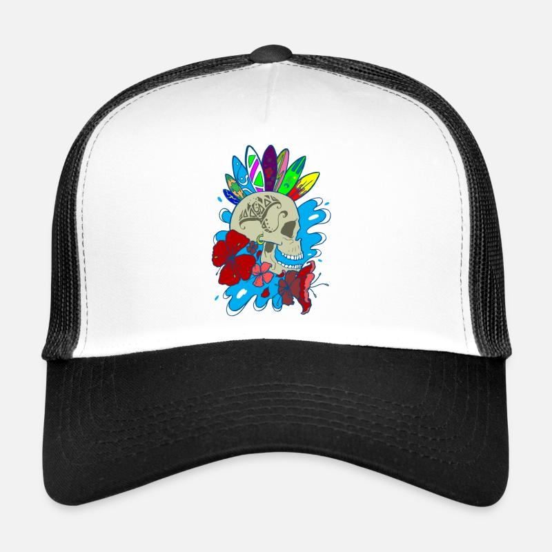 skull and surf Casquette trucker 