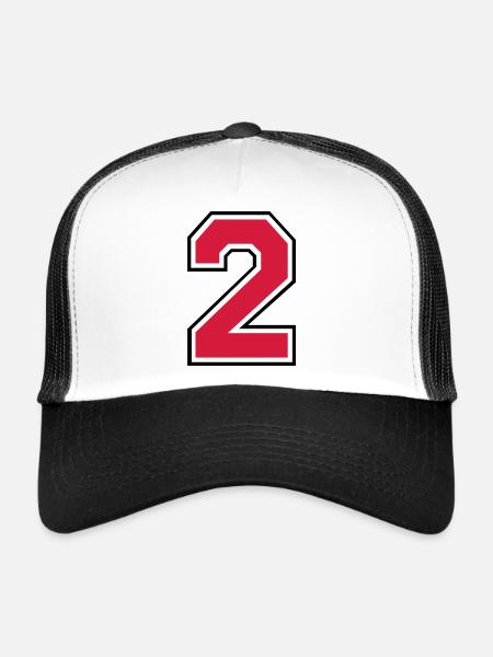 2__f2 - Trucker Cap - white/black - Front