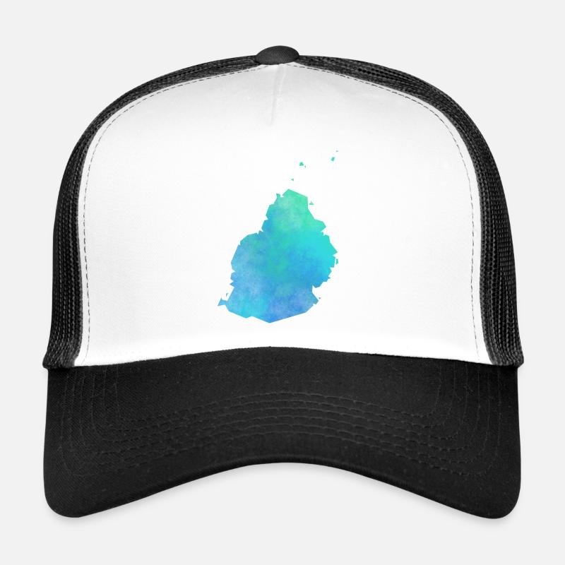 Mauritius - Trucker Cap - Weiß/Schwarz