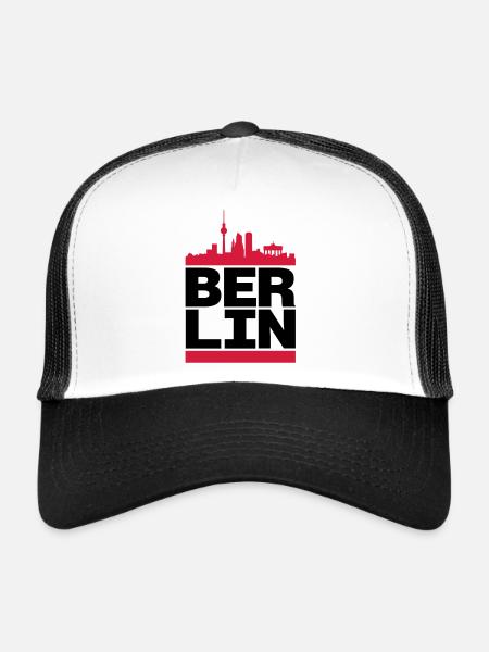 ber_lin - Trucker Cap - white/black - Front