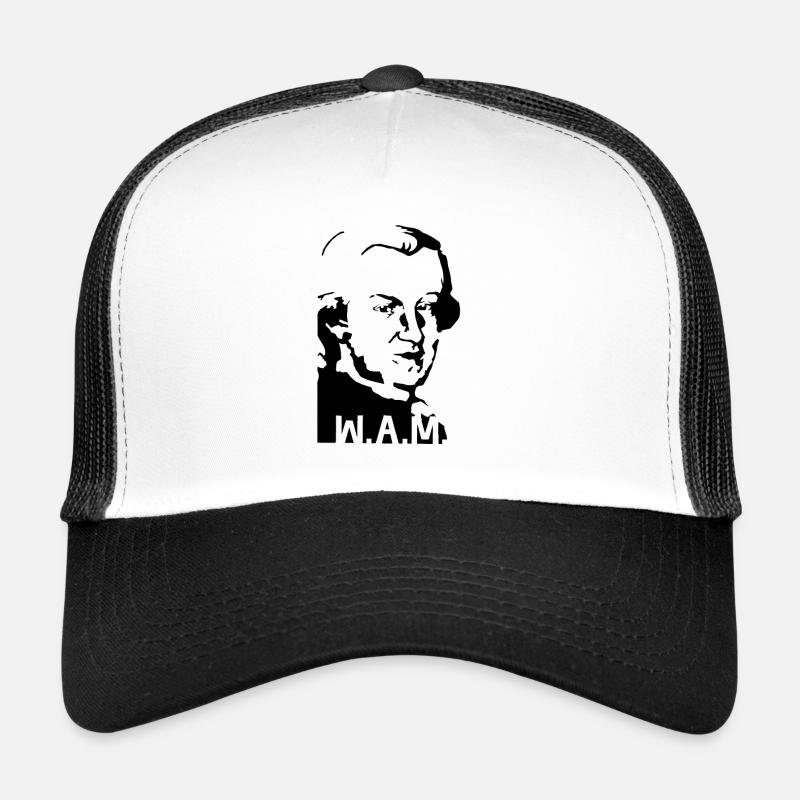 Mozart - Trucker Cap - Weiß/Schwarz