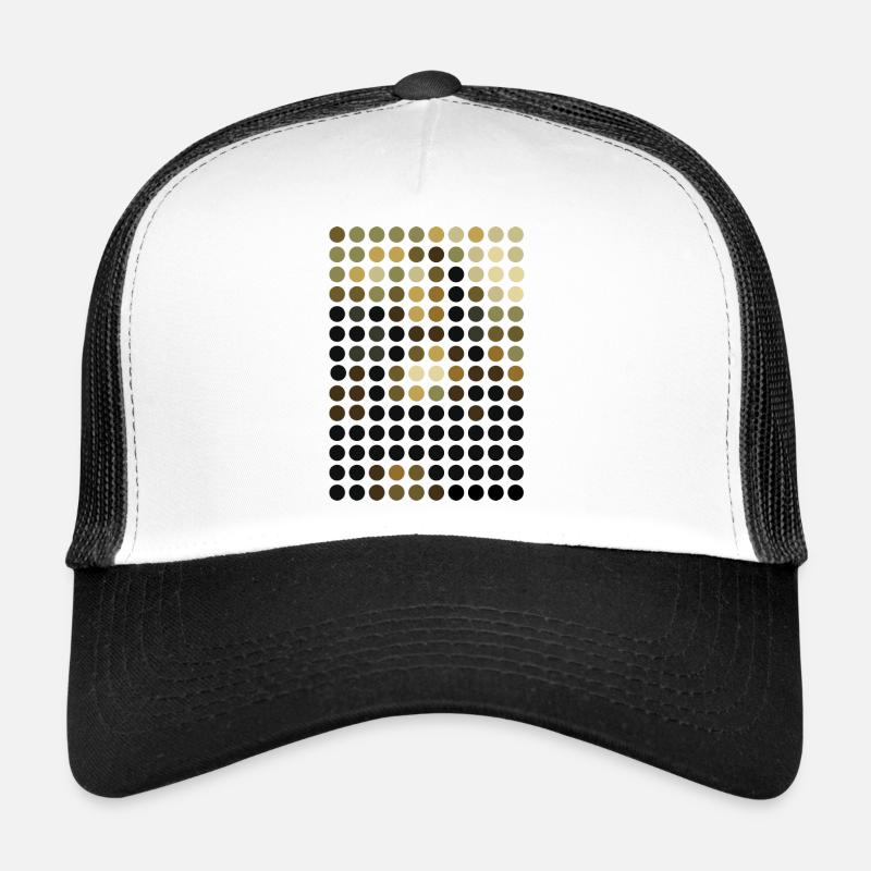 mona dots - Trucker Cap - Weiß/Schwarz