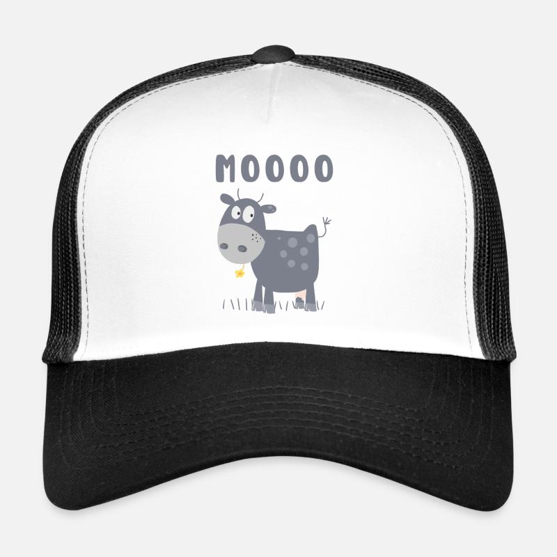 Caricature de vache Mooo Casquette trucker 