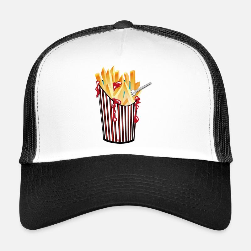 Frites - Casquette trucker  - blanc/noir