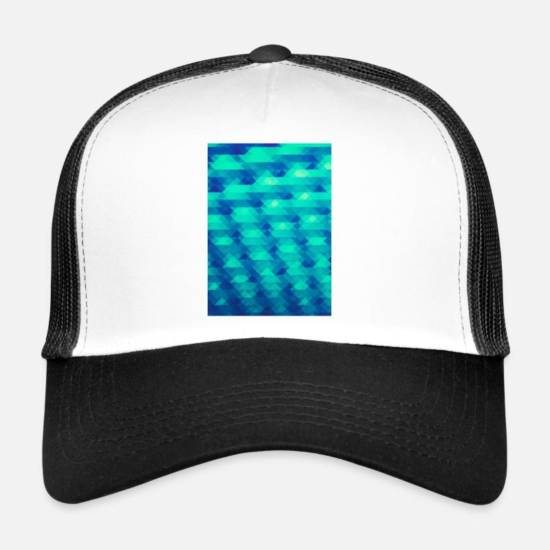 Triangle pattern geometry - (HDR green) design Casquette trucker 