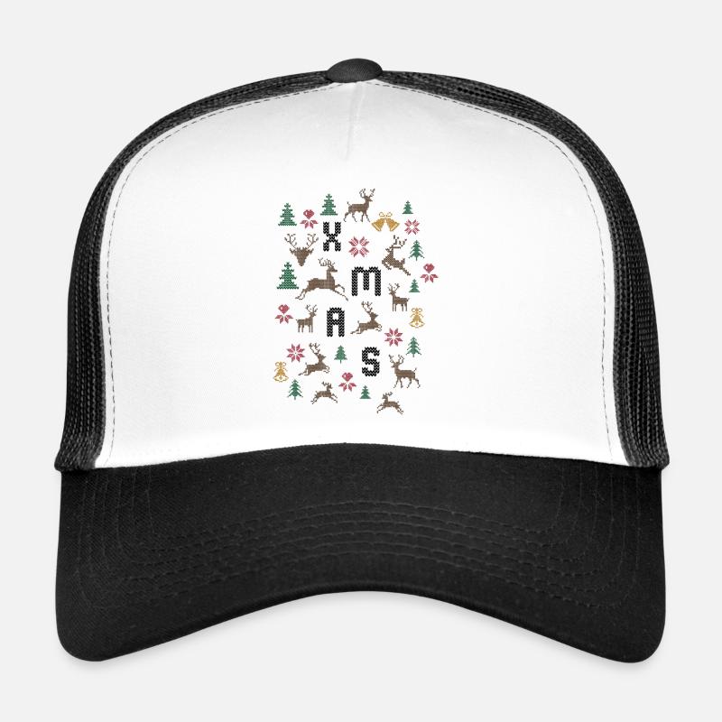 Weihnachten - Trucker Cap - Weiß/Schwarz
