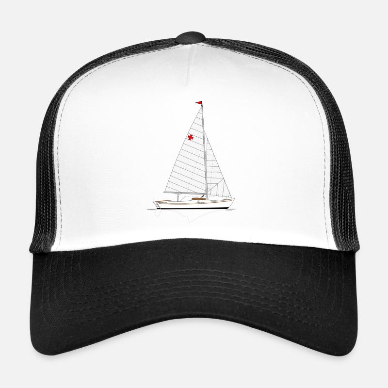 Hansa Jolle Riss - Trucker Cap - Weiß/Schwarz