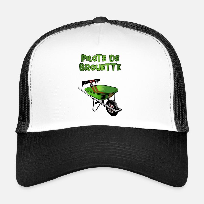 wheelbarrow driver - Trucker Cap - white/black