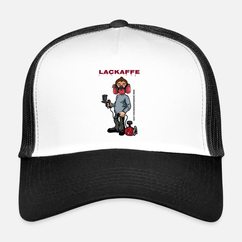 Lackaffe Lackierer - Trucker Cap - Weiß/Schwarz