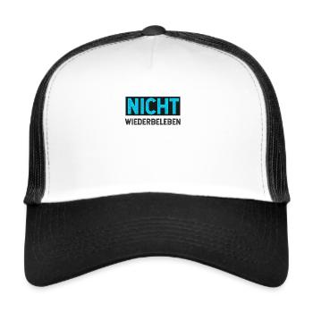 sprüche, lustige sprüche, lustige, humor, spruch - Trucker Cap - Weiß/Schwarz - Vorne