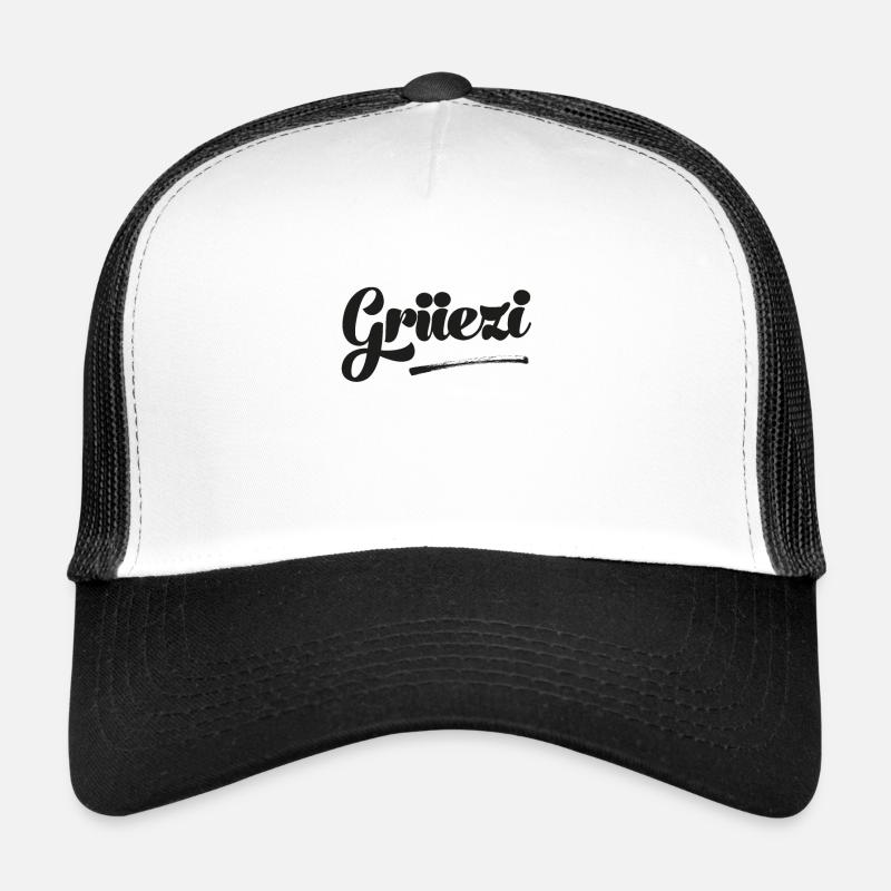 Grüezi Schweiz Schweizer Schweizerdeutsch Schweiz Trucker Cap