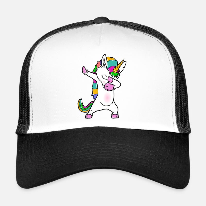 Dapping Einhorn- Dap Unicorn - Trucker Cap - Weiß/Schwarz