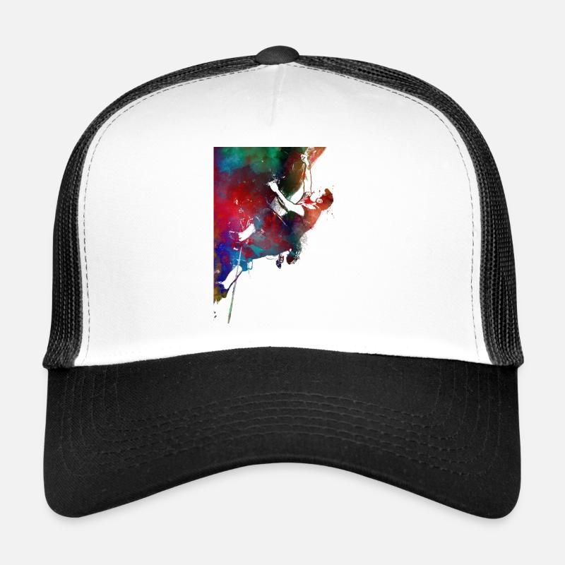 escalade sportive - Casquette trucker  - blanc/noir