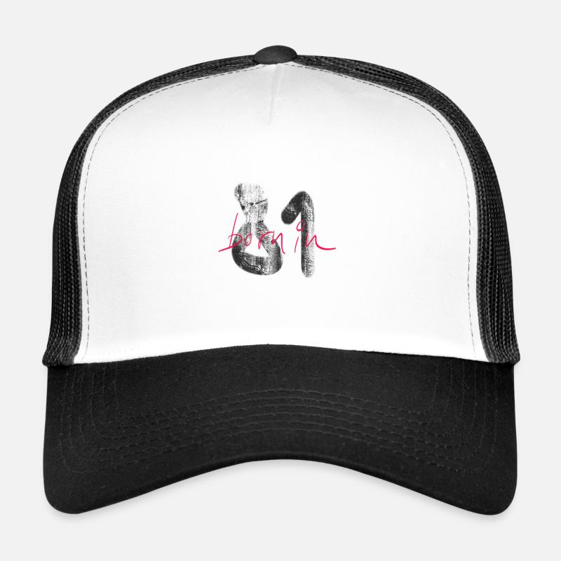 Born in 1981 - Trucker Cap - white/black
