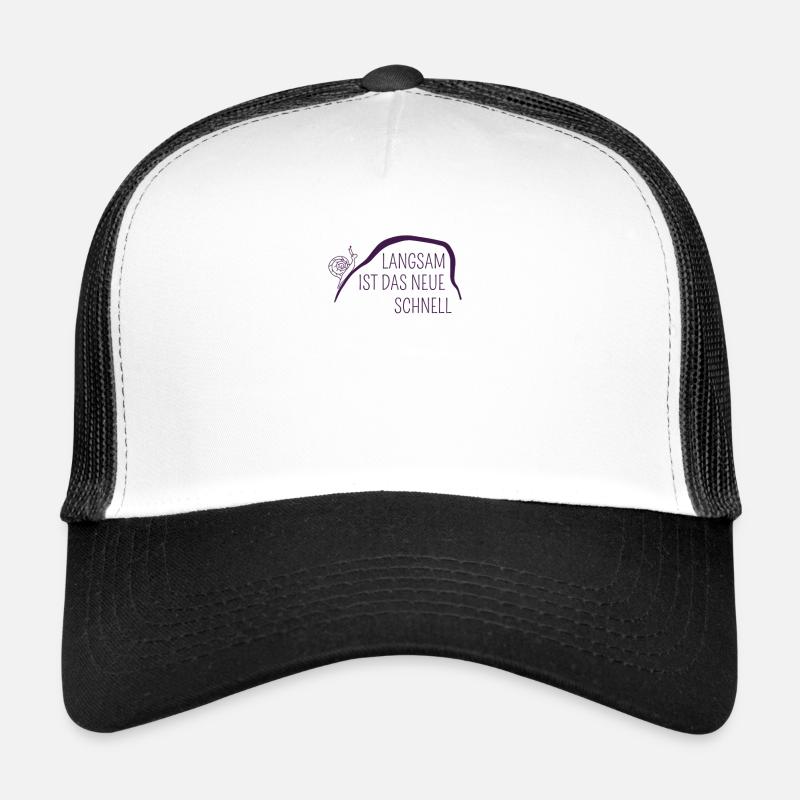 Snail fast slow mountain slime gift Trucker Cap