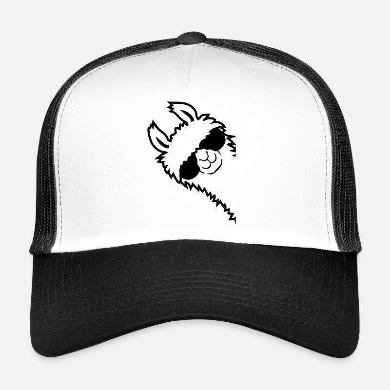 Lama guckt seitlich Trucker Cap