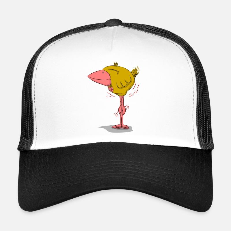 Bird Friedolin just happy on it - Trucker Cap - white/black