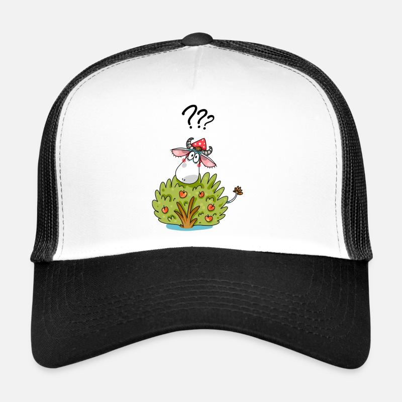 Kuh mit Busch Lustiges Tier Design Trucker Cap
