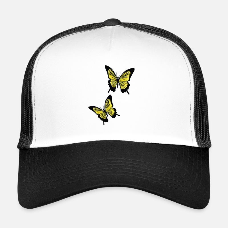 Gelbe Schmetterlinge Trucker Cap
