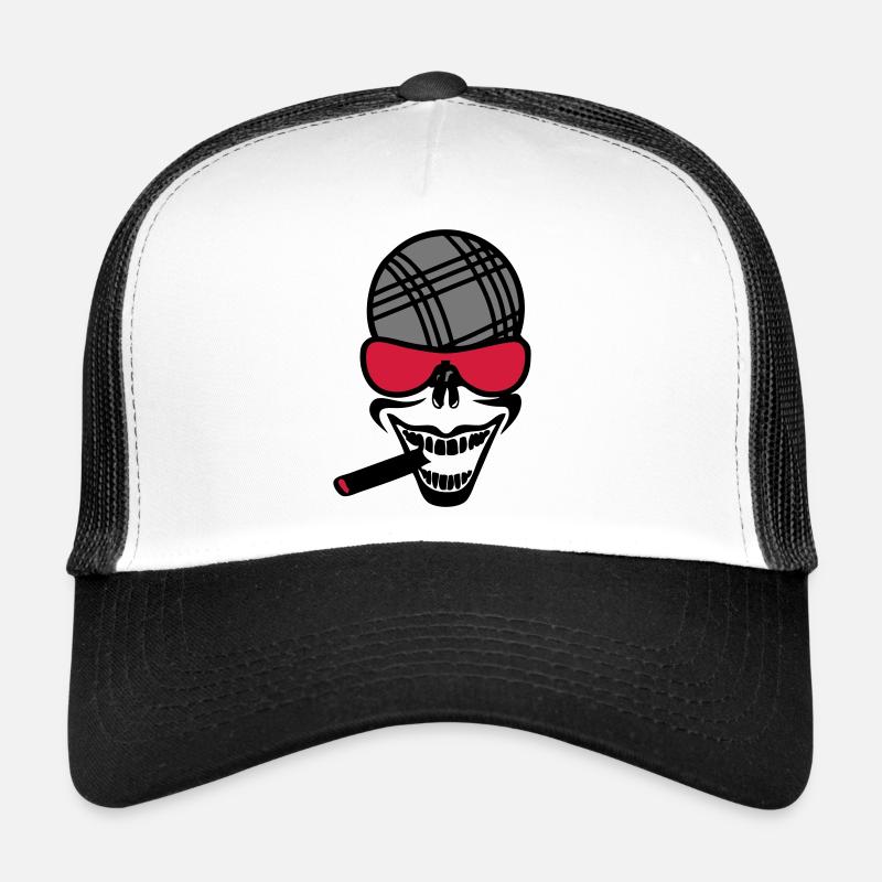 petanque smile cigard bezel head smi Trucker Cap