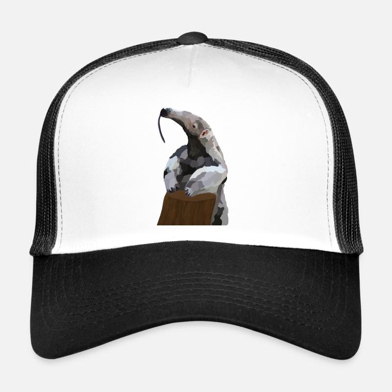 Antonio, l’ours fourmi - Casquette trucker - blanc/noir