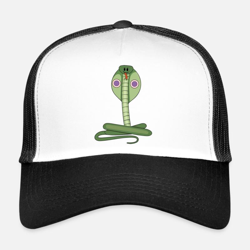 Schlange - Trucker Cap - Weiß/Schwarz