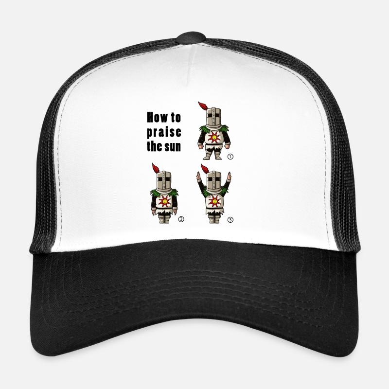 Praise the sun - Trucker Cap - white/black