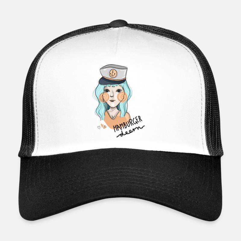 Capitaine Illustration Hamburger Deern Casquette trucker 