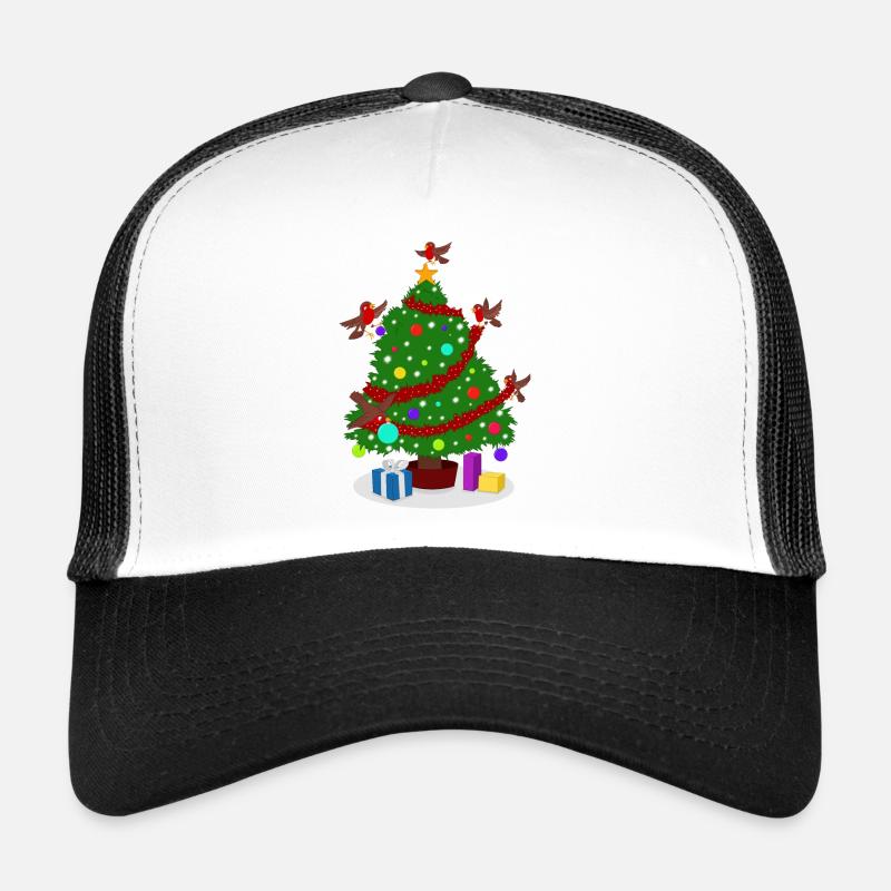 Robin um den Weihnachtsbaum Trucker Cap