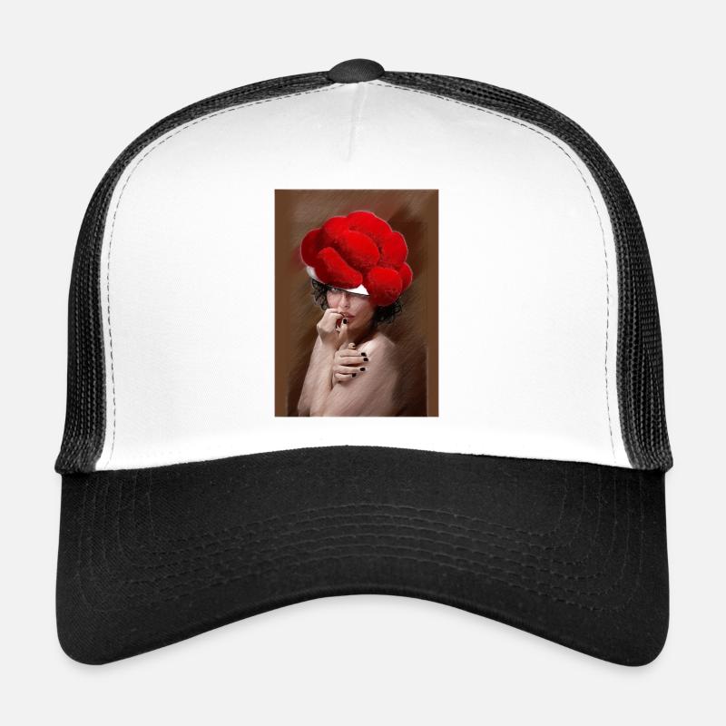 Schwarzwald Lady ART 5.6 - Trucker Cap - Weiß/Schwarz