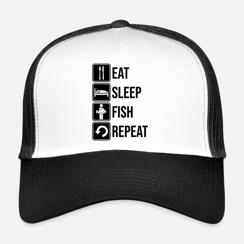Fish Repeat Daily Trucker Cap