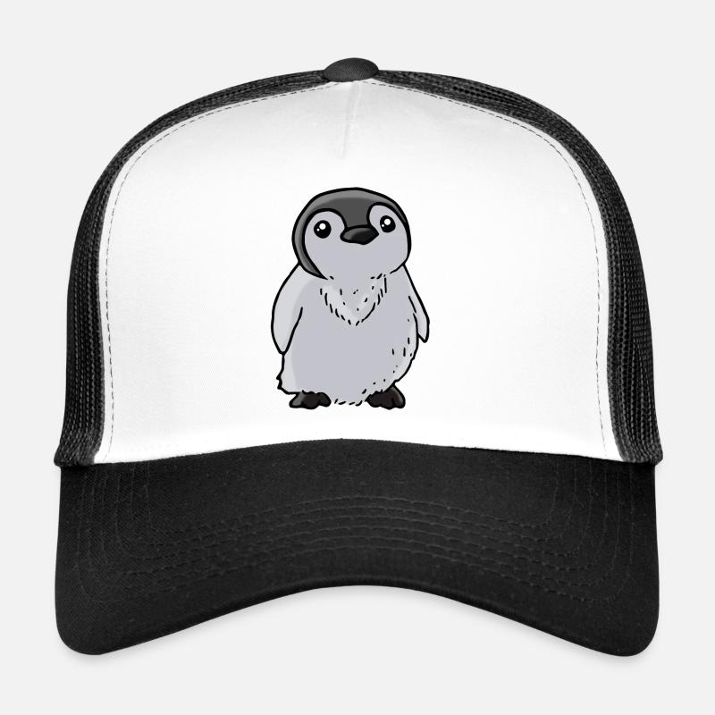 Pinguin Baby - Trucker Cap - Weiß/Schwarz