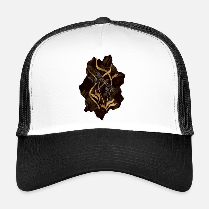 Libelle - Trucker Cap - Weiß/Schwarz