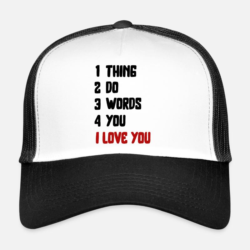 quotes liebe Spruch Valentinstag love Schrift Trucker Cap