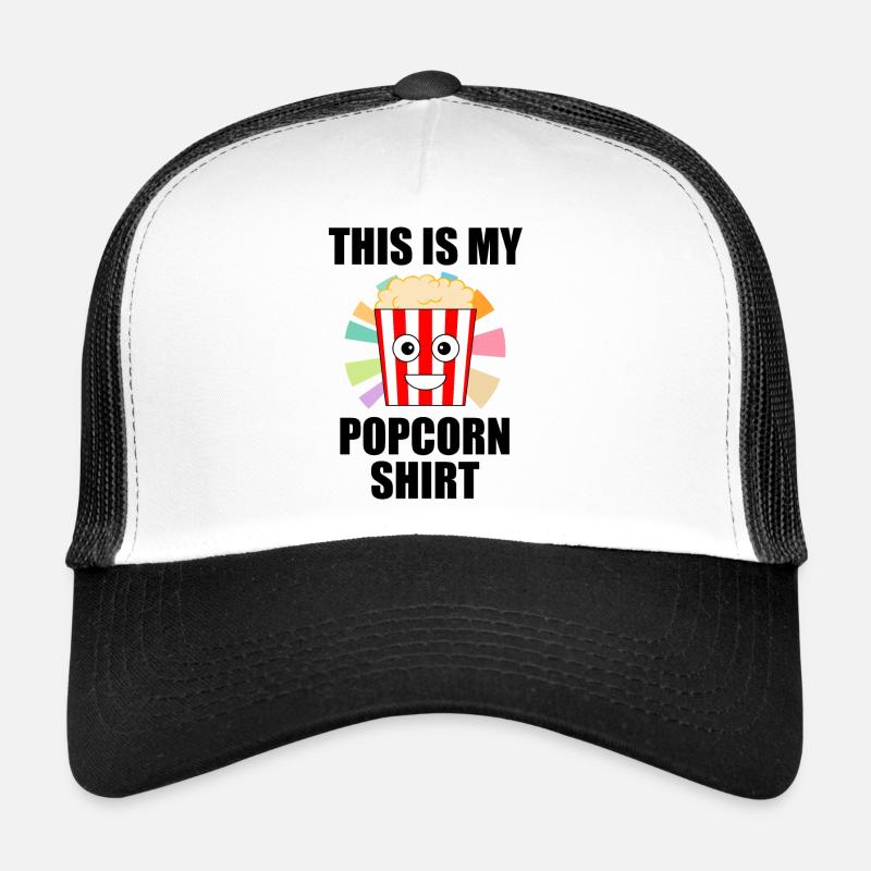 Popcorn Chef Ironic Saying Manger du maïs Casquette trucker 