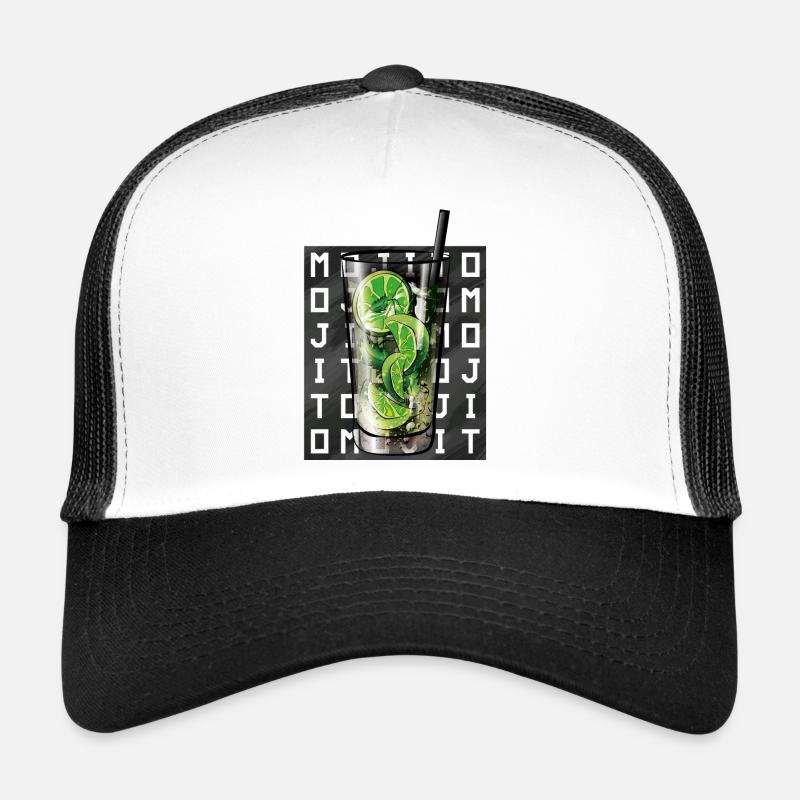 Mojito carré écriture Casquette trucker 