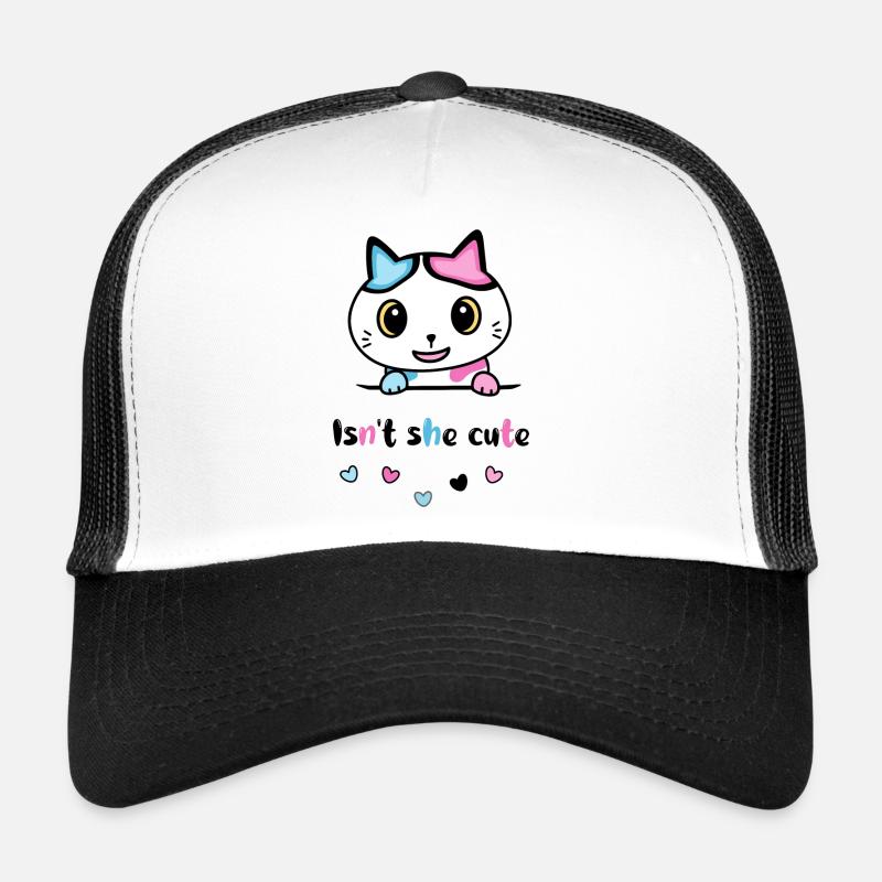 Petit chat « N’est-elle pas mignonne » Casquette trucker 