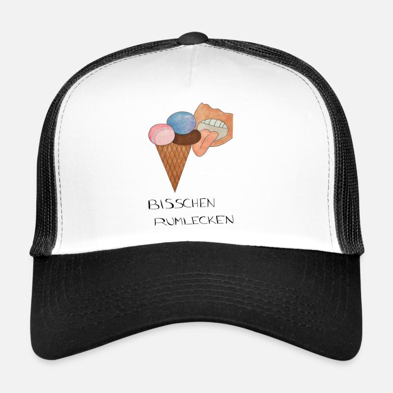 BisschenRumlecken - Trucker Cap - Weiß/Schwarz